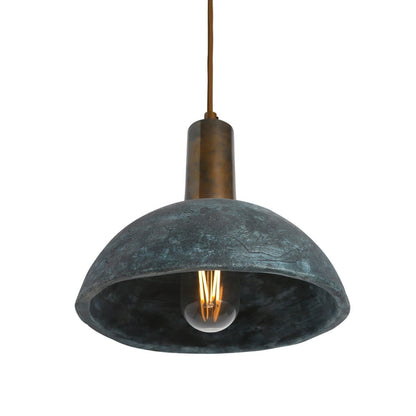 Natural Blue Ceramic Hanging Lamp 20cm - BritishElegance