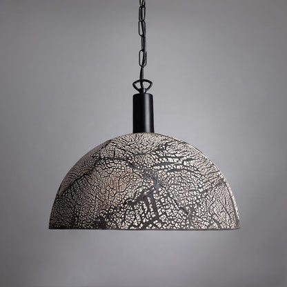 Natural Earthy Ceramic Dome Ceiling Light, 37cm