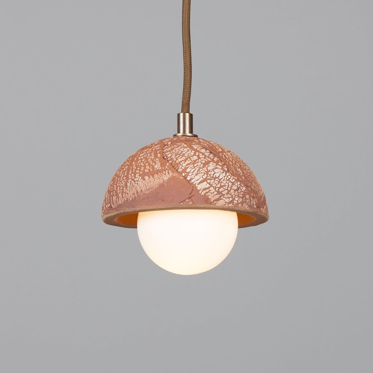 Mini Red Metal Pendant Ceiling Light 14cm - BritishElegance