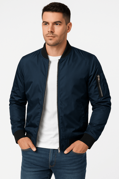Lightweight Bomber Jacket Black