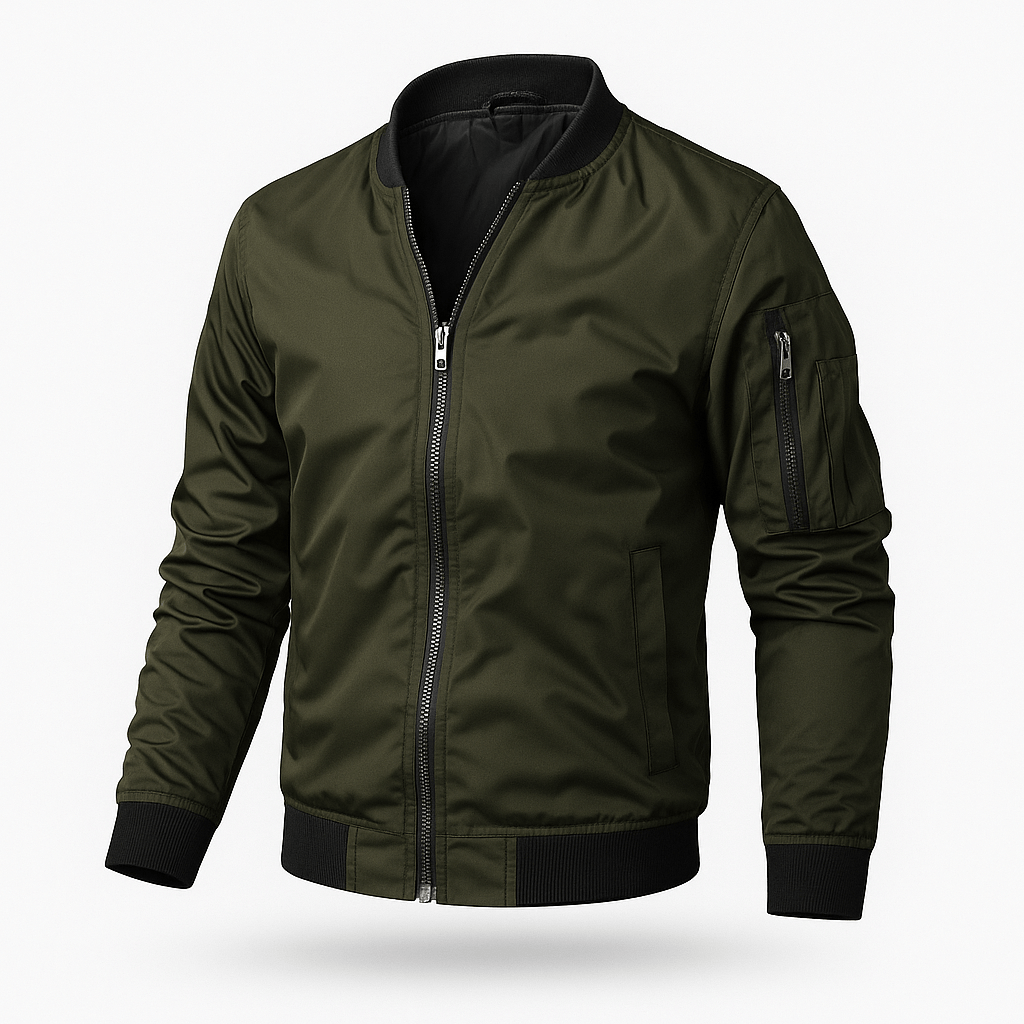 Lightweight Bomber Jacket Black