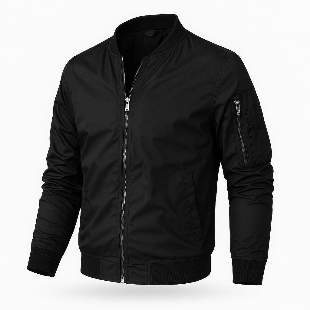 Lightweight Bomber Jacket Black
