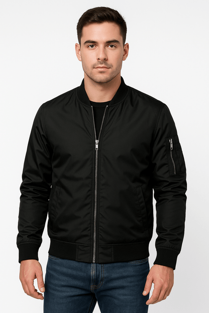 Lightweight Bomber Jacket Black