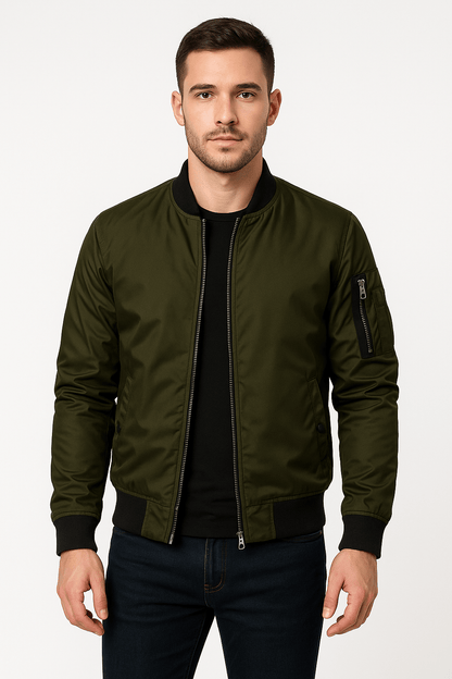 Lightweight Bomber Jacket Black