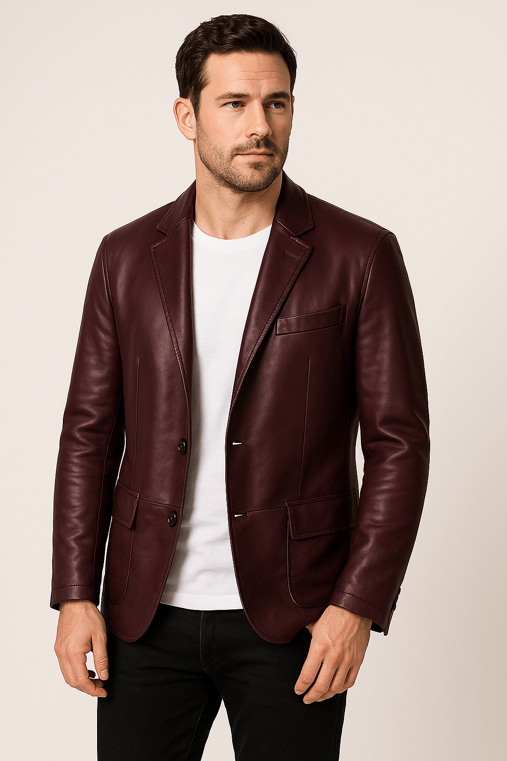 Black Leather Jacket Classic Style