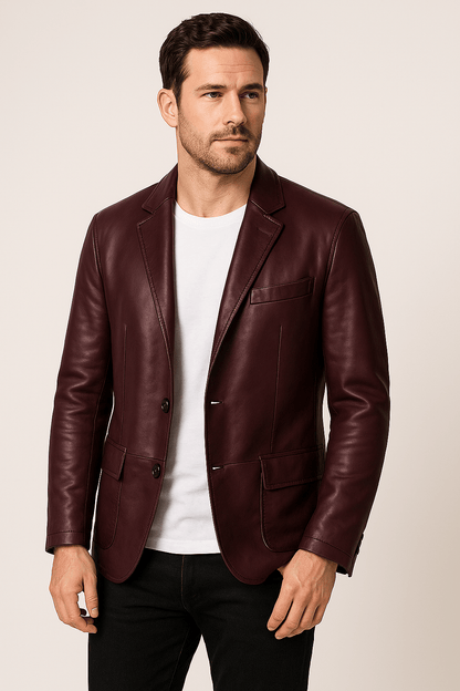 Black Leather Jacket Classic Style