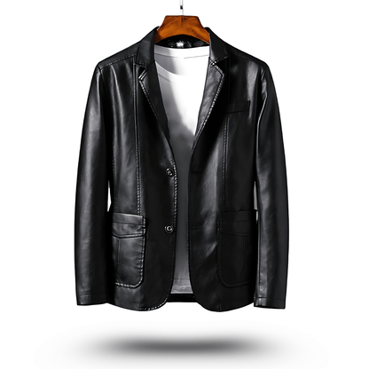 Black Leather Jacket Classic Style