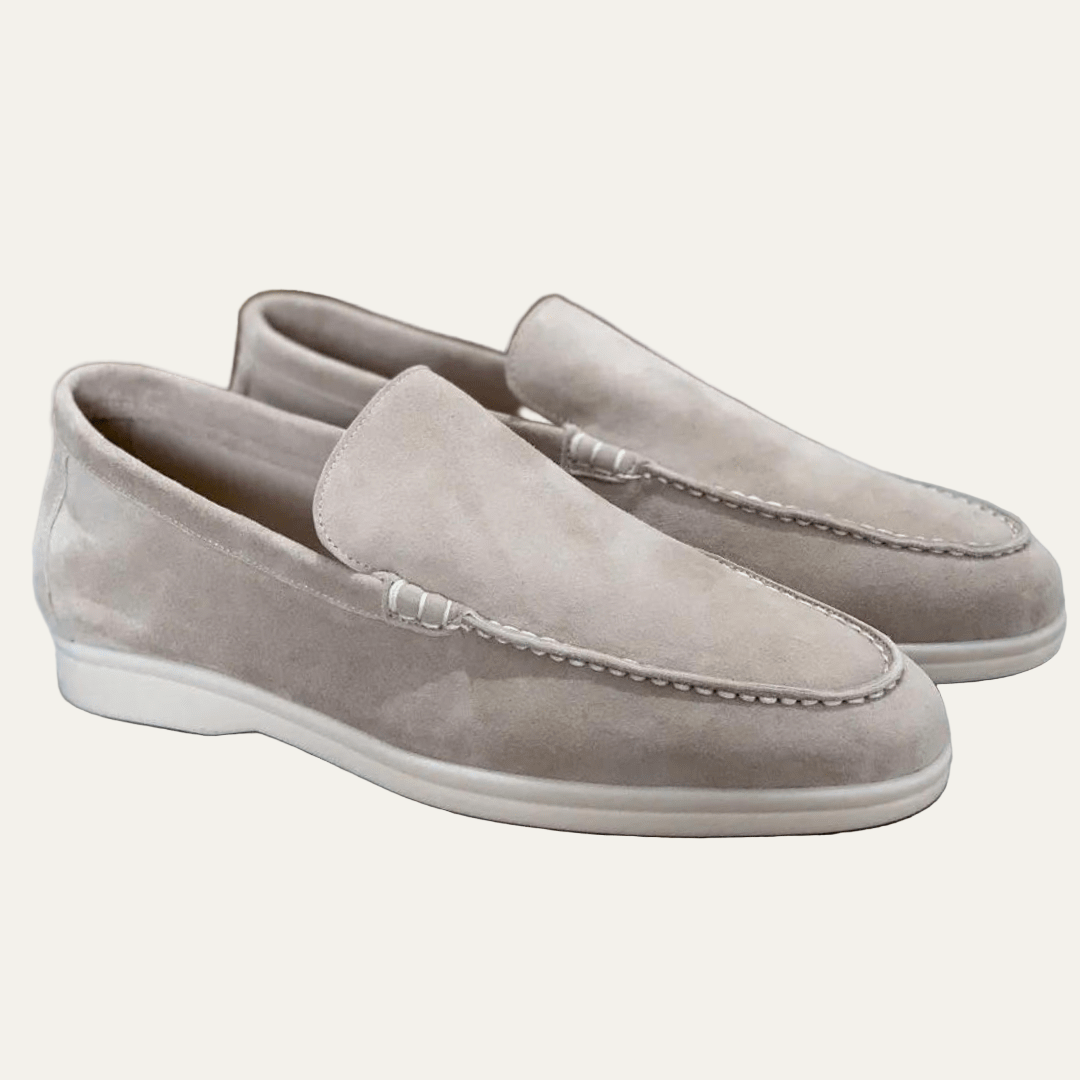 Men’s Low Profile Suede Platform Slip On Loafers