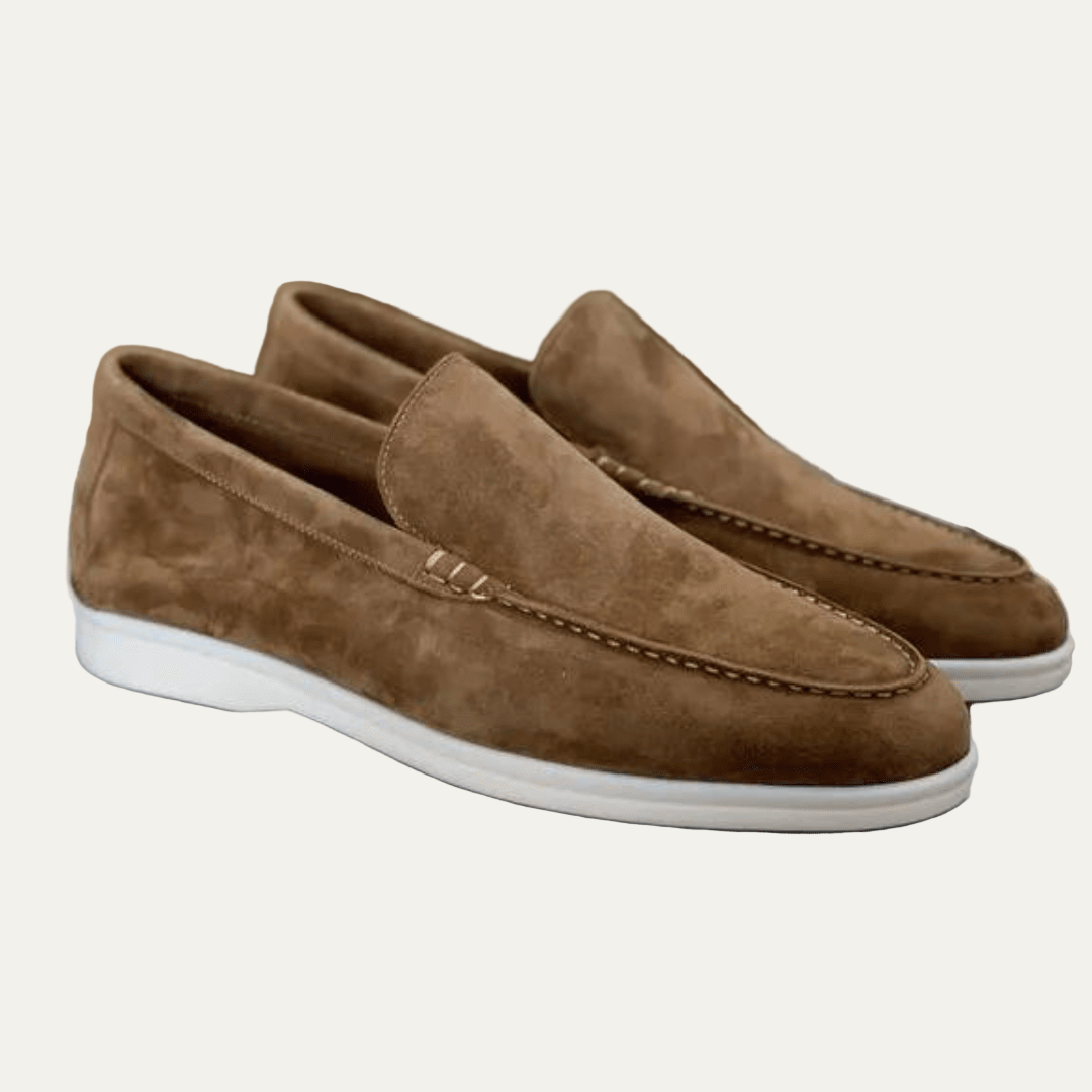 Men’s Low Profile Suede Platform Slip On Loafers