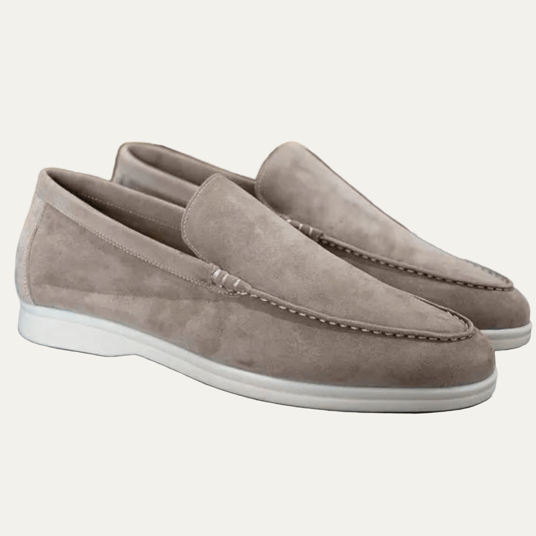 Men’s Low Profile Suede Platform Slip On Loafers