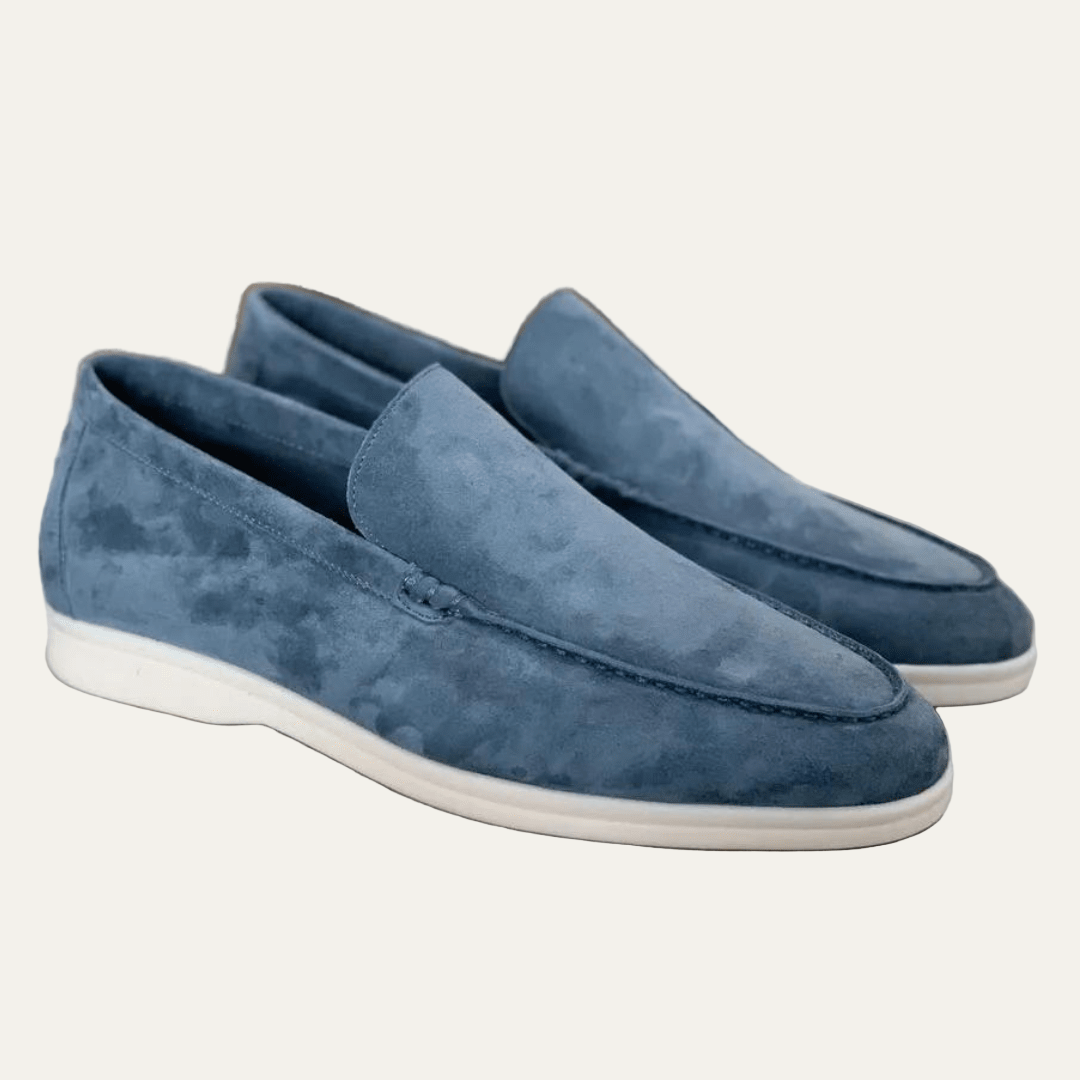 Men’s Low Profile Suede Platform Slip On Loafers