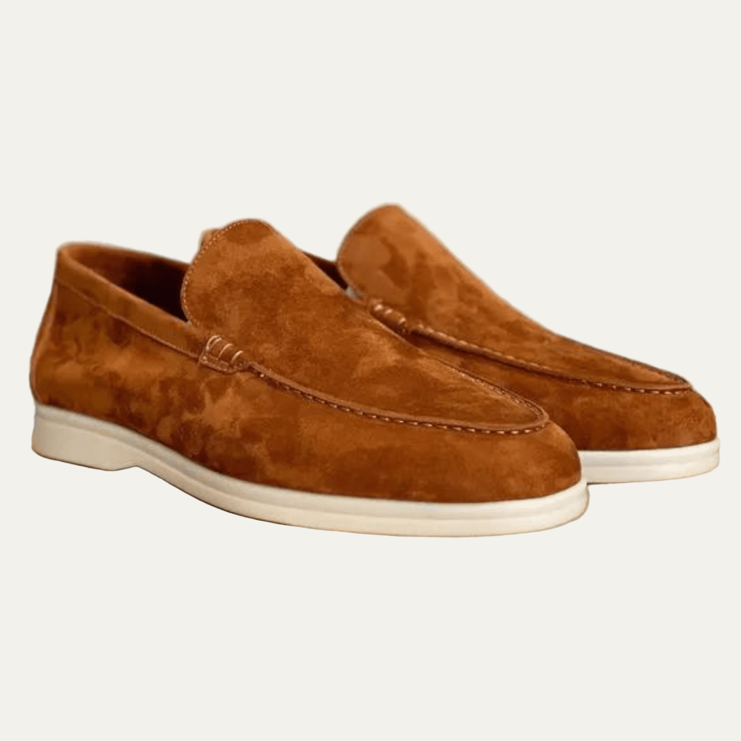 Men’s Low Profile Suede Platform Slip On Loafers