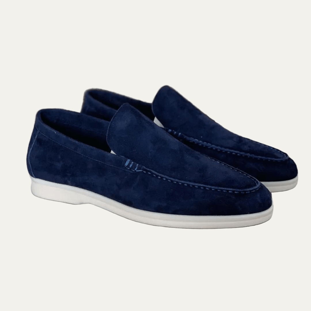 Men’s Low Profile Suede Platform Slip On Loafers