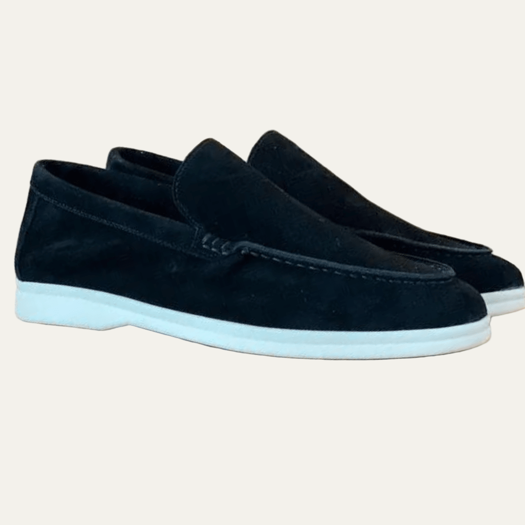 Men’s Low Profile Suede Platform Slip On Loafers