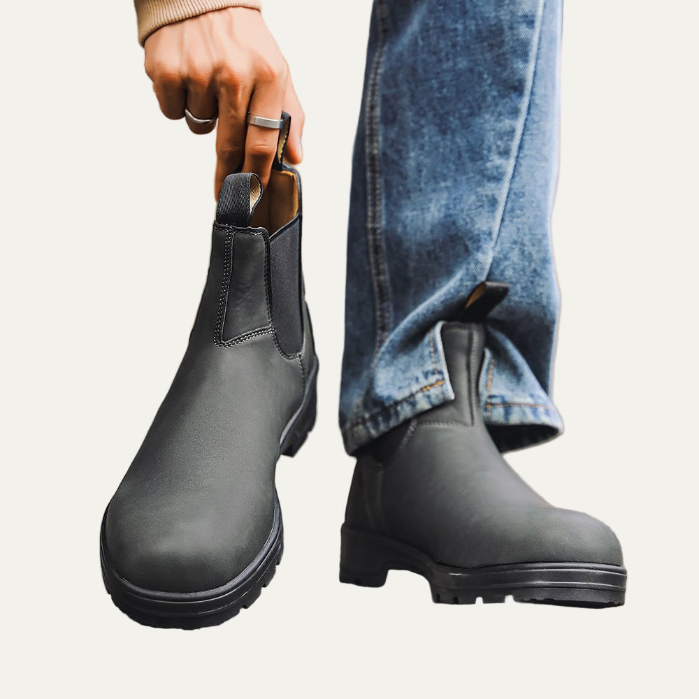 Men’s Rugged Lug Sole Work Style Chelsea Boots