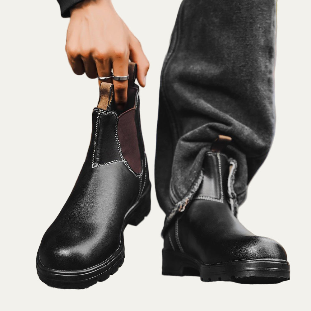 Men’s Rugged Lug Sole Work Style Chelsea Boots
