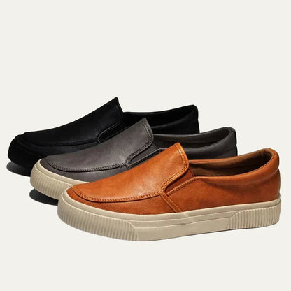 Men’s Modern Suede Penny Strap Platform Loafers