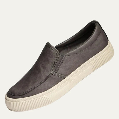 Men’s Modern Suede Penny Strap Platform Loafers
