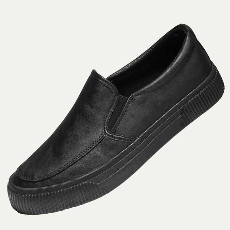 Men’s Modern Suede Penny Strap Platform Loafers