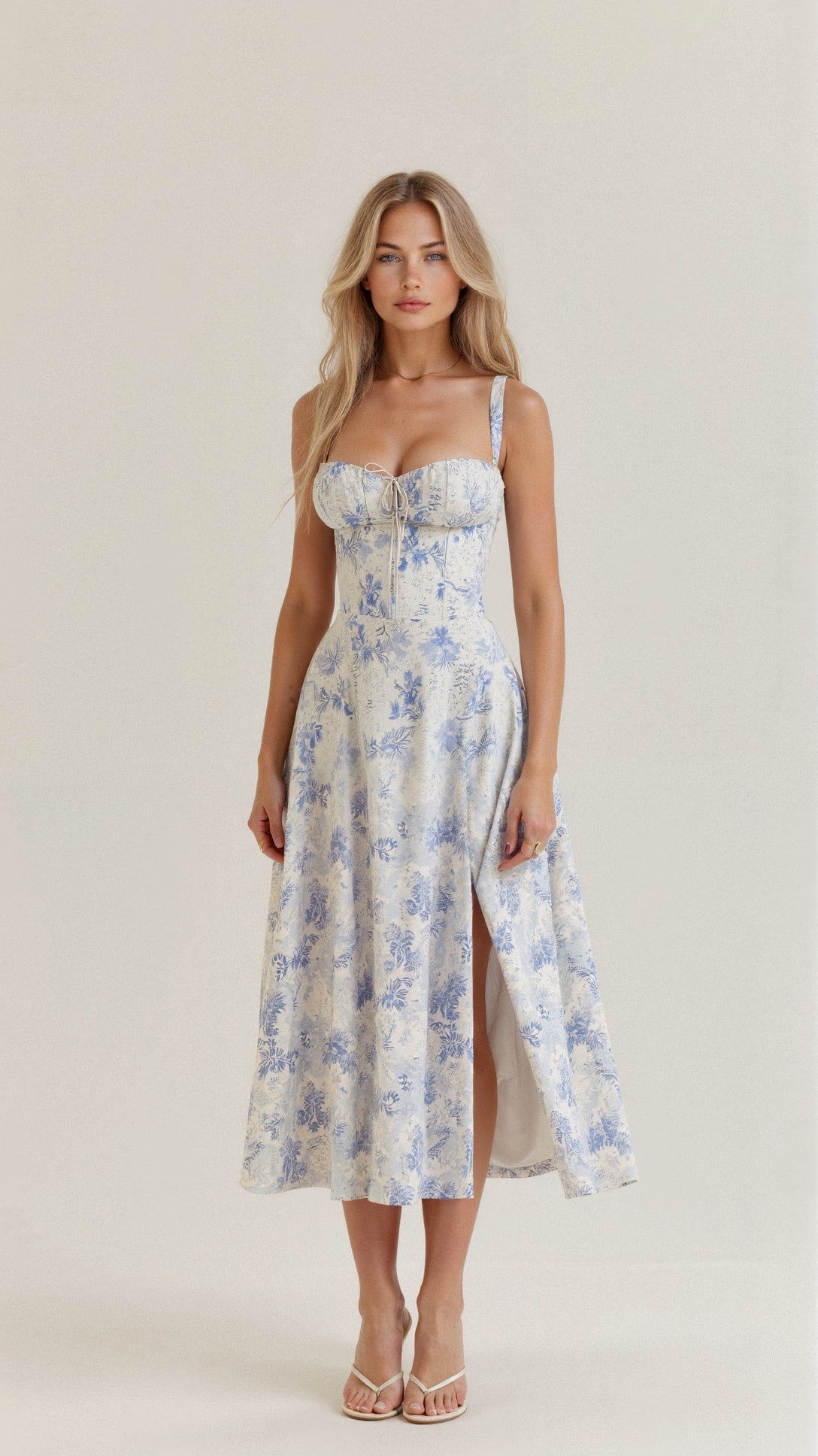 Feminine Fit Bodycon Midi Dress for Women