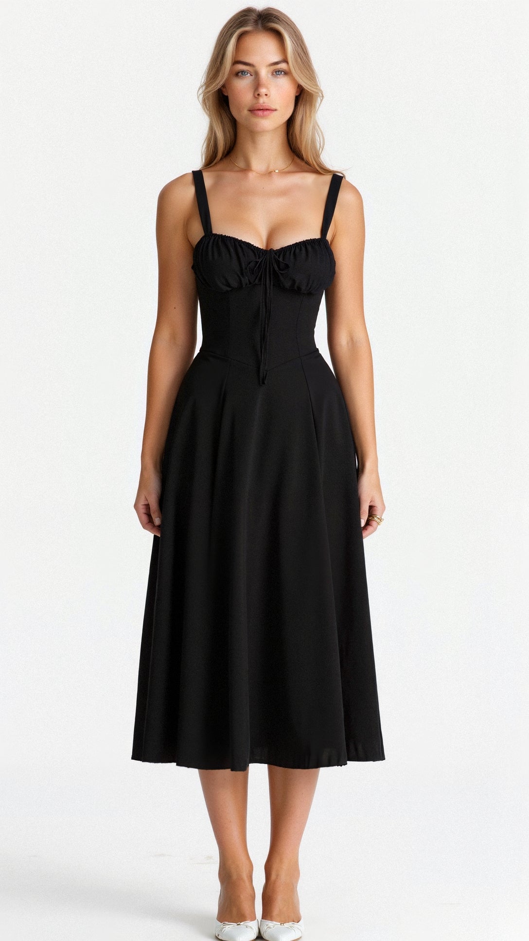 Feminine Fit Bodycon Midi Dress for Women