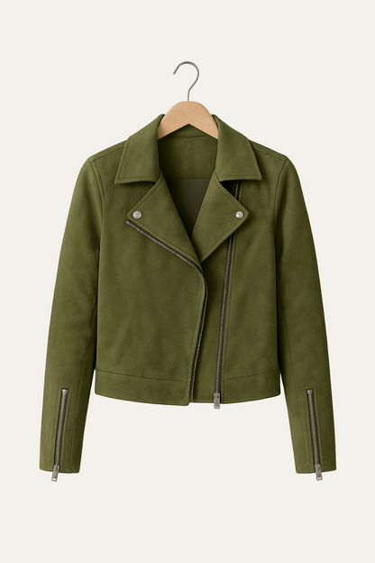 Women’s Asymmetrical Zip Moto Jacket