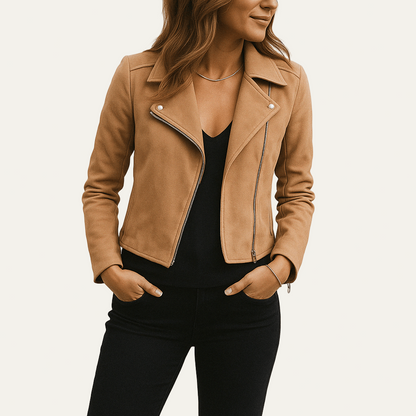 Women’s Asymmetrical Zip Moto Jacket
