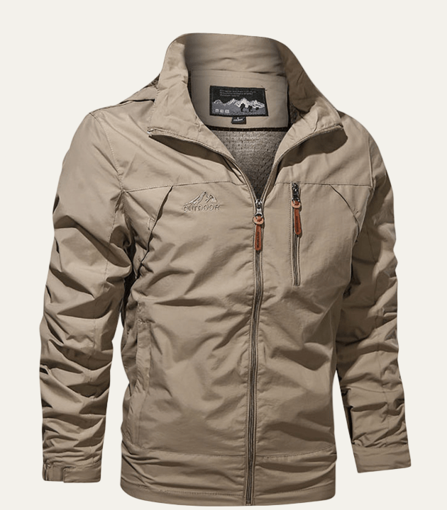 Men’s Rugged Zip Front Outdoor Jacket