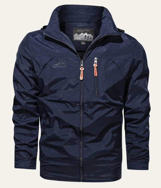 Men’s Rugged Zip Front Outdoor Jacket