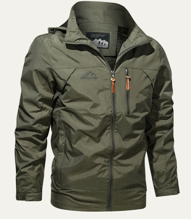 Men’s Rugged Zip Front Outdoor Jacket