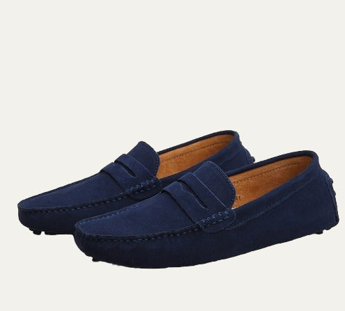 Men’s Elegant Suede Penny Loafers