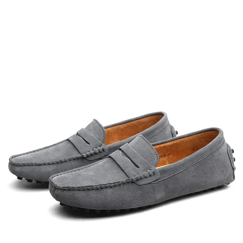 Elegant Italian Loafers Red