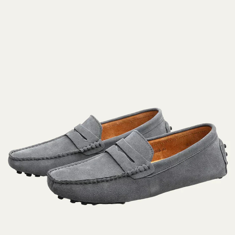 Men’s Elegant Suede Penny Loafers