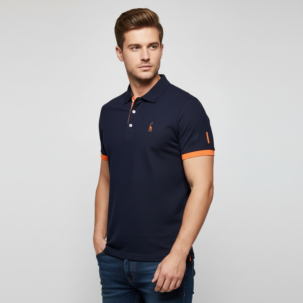 Men's Large Size Breathable Polo Shirt - BritishElegance