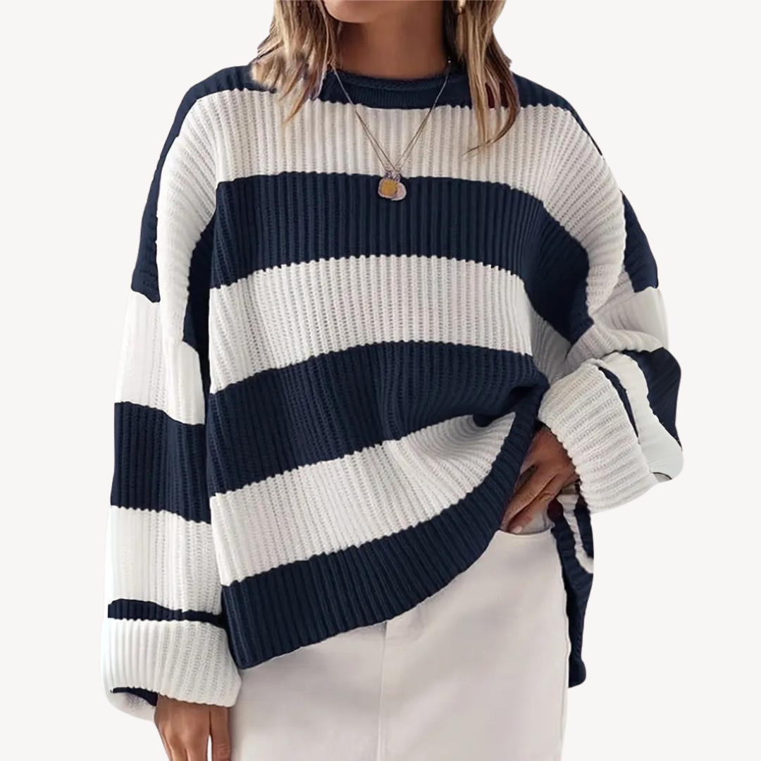 Women's Striped Oversized Sweater