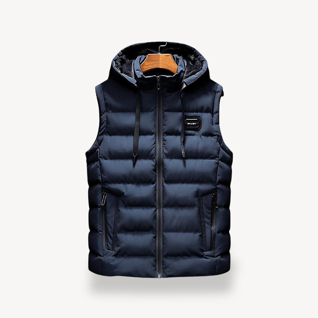 Men's Puffer Vest with Hood