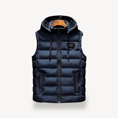 Men's Puffer Vest with Hood