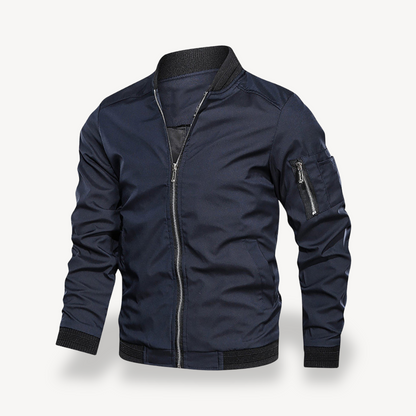 Men’s Zipper Closure Bomber Jacket