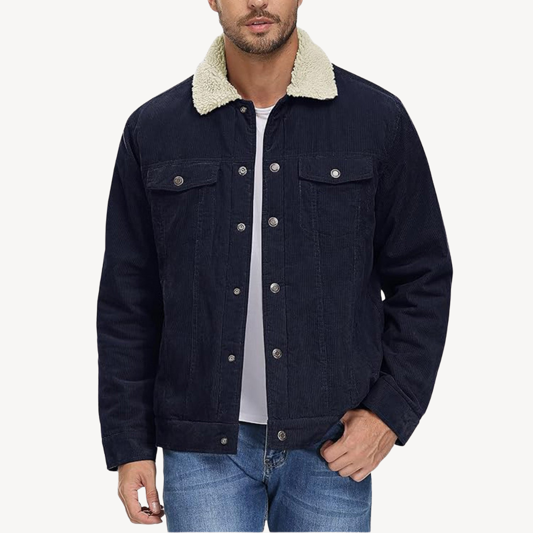 Men's Sherpa Lined Corduroy Jacket