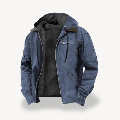 Men's Hooded Fleece-Lined Jacket