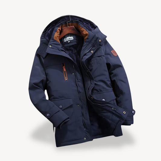 Winter Parka Jacket with Fleece Lining
