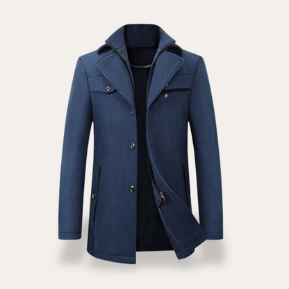 Men's Coat – Winter Jacket with Stand Collar