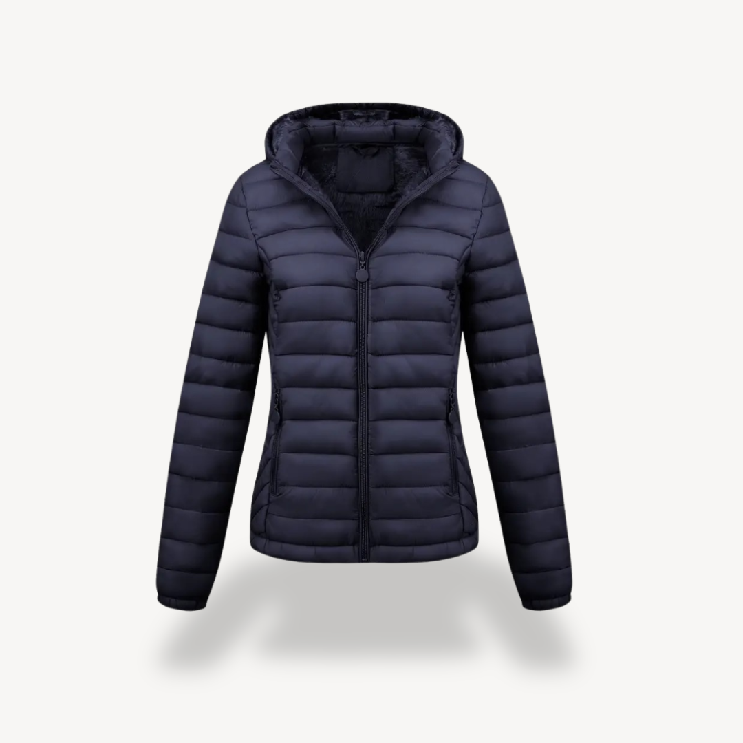 Women’s Quilted Puffer Jacket with Hood