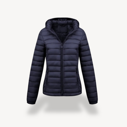 Women’s Quilted Puffer Jacket with Hood