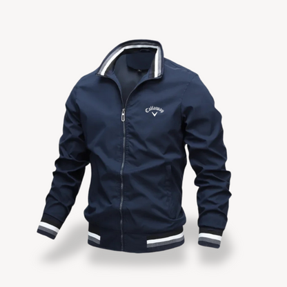 Men’s Lightweight Ribbed Golf Windbreaker