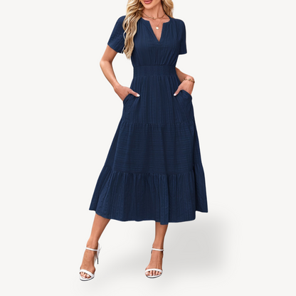 Tiered Midi Dress for Women