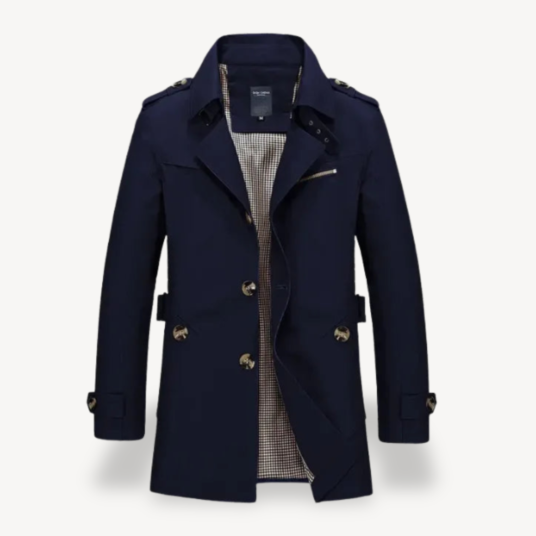Men's Casual Slim Fit Trench Coat