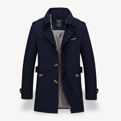Men's Casual Slim Fit Trench Coat
