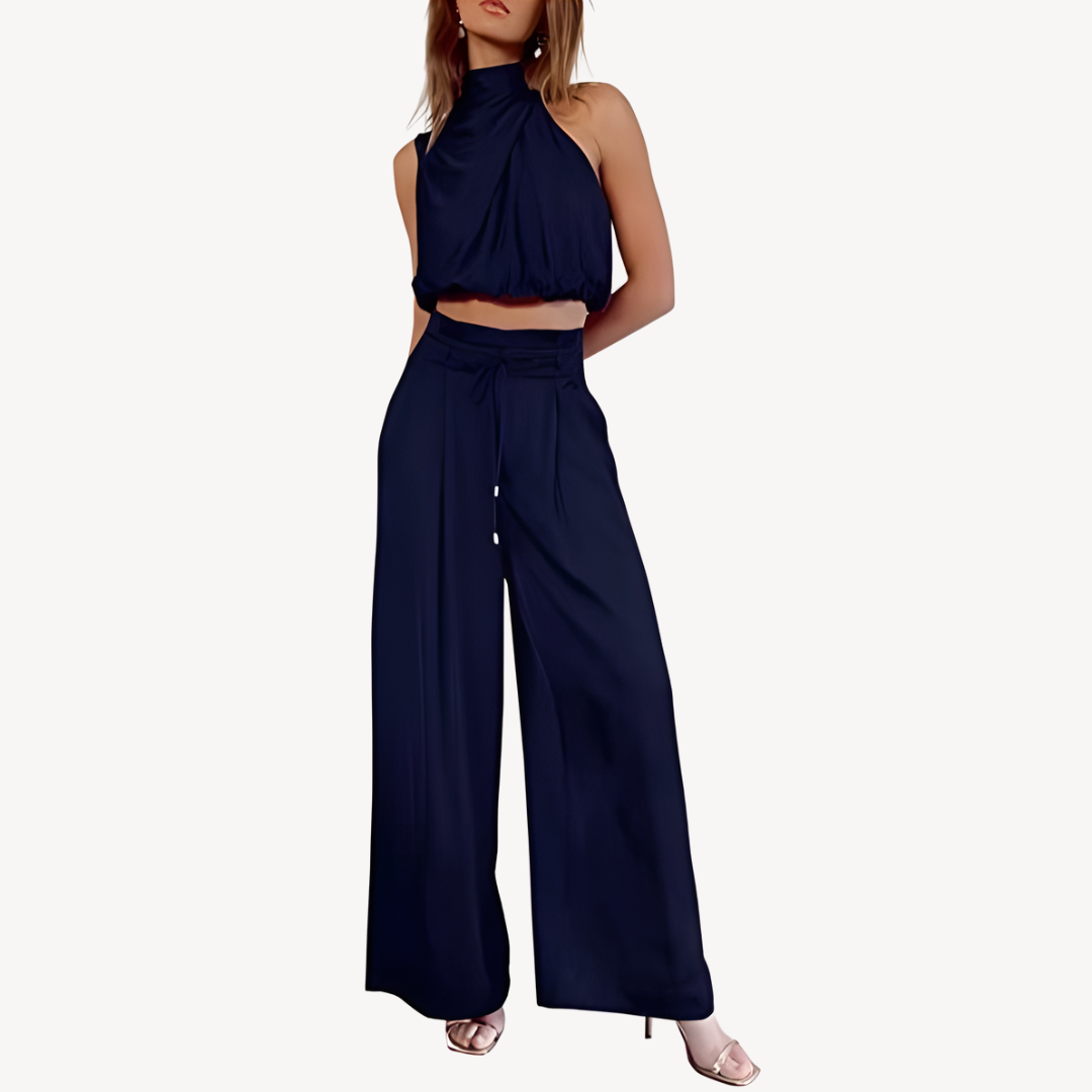 Women's Satin Two-Piece Set