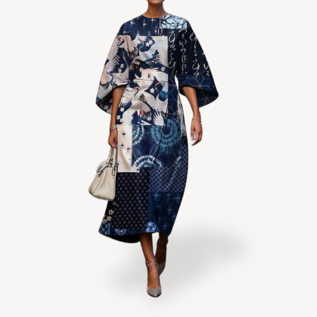 Women's Floral Print Midi Dress